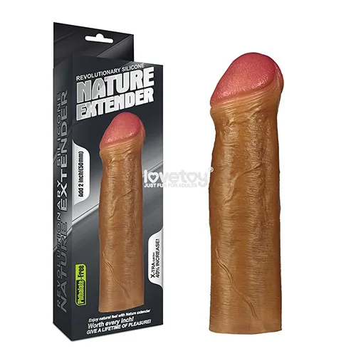 Soft Natural Silicon 5cm Penis Extender Delay Erection Aid — hình 5