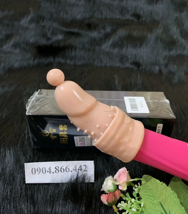 Spiked Vibrating Penis Sleeve Enhance Pleasure Silicone — hình 6