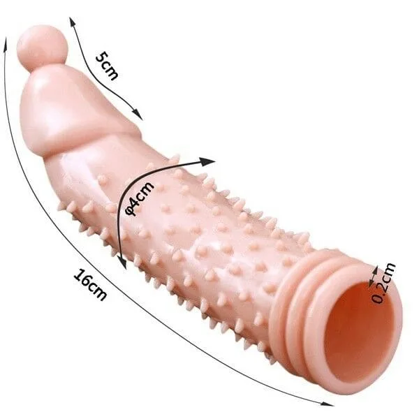 BD44 Textured Condom Extension Sleeve Super Stimulating — Exceptional Features for Unmatched Sensations