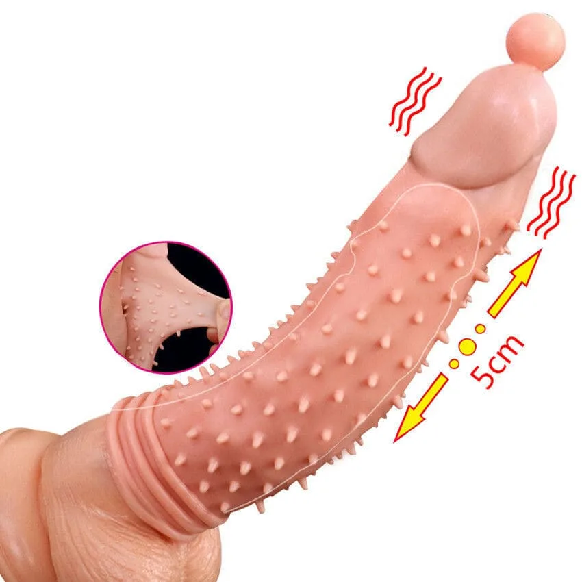 BD44 Textured Condom Extension Sleeve Super Stimulating — hình 6