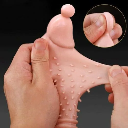 BD44 Textured Condom Extension Sleeve Super Stimulating — Soft, Safe, and Ready for Repeated Use