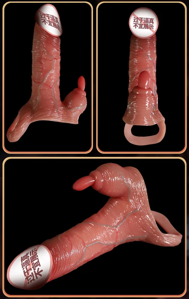 Remote Control Soft Tongue Licking Vibrating Strap-On — hình 5