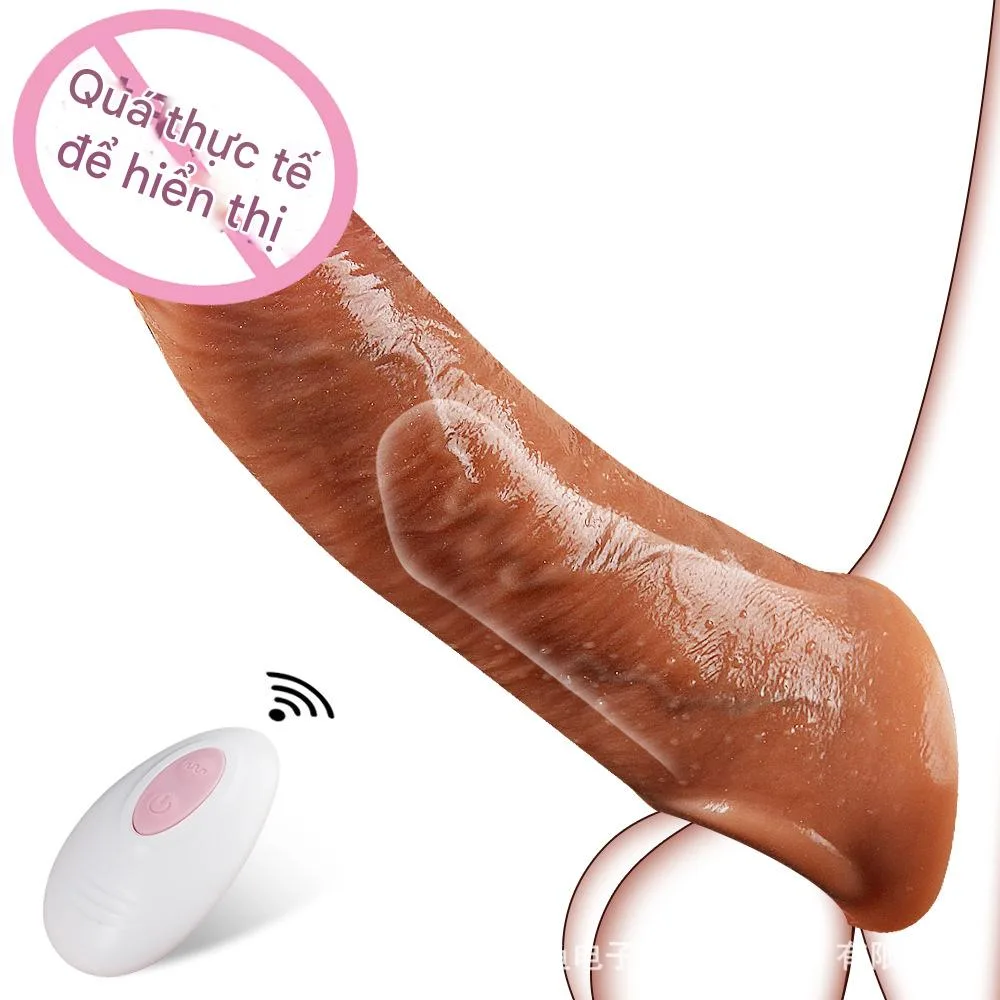 Remote Control Rechargeable Silicone Vibrating Penis Sleeve — Precision Engineering from Taiwan