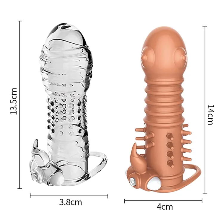 BD48 Textured Vibrating Dildo Condom for Enhanced Female — Premium Quality and Perfect Dimensions