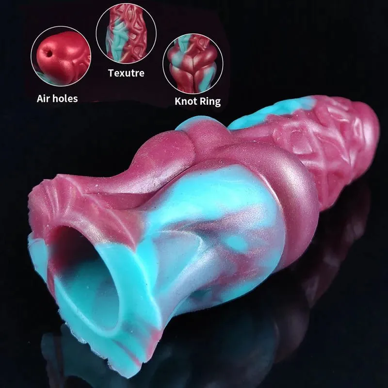 BD49A Silicone Penis Extender Condom Enhance Size Boost — Powerful Stimulation & Longer-Lasting Performance