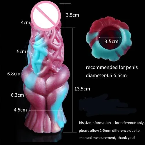 BD49A Super Soft Textured Silicone Extender Sleeve Enhance — hình 3