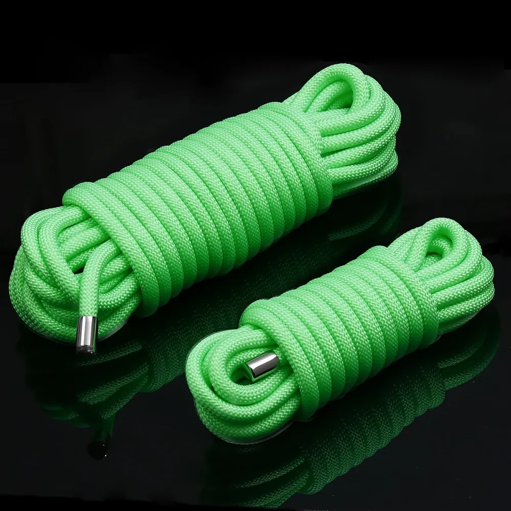 Glow-In-The-Dark Premium Bondage Rope 5m & 10m for BDSM Play — Detailed Specifications