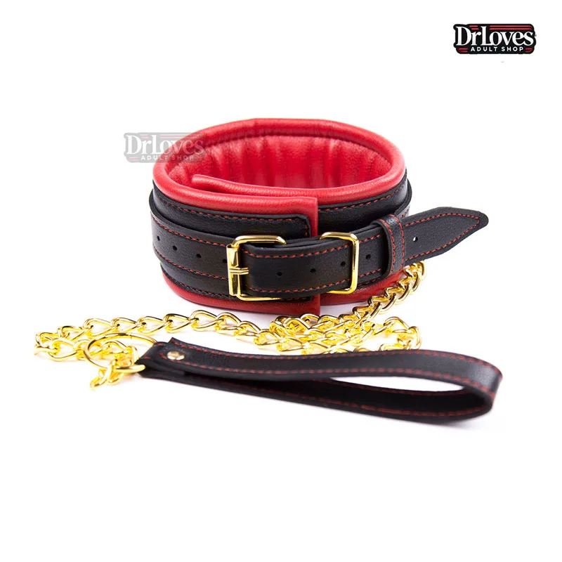 Soft Padded Luxury BDSM Restraint Collar Set for Couples — hình 4