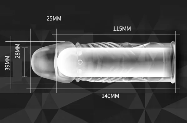 Don Zen BDZ Ultra-Thin Textured Condom for Enhanced Pleasure — hình 2