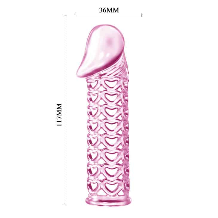 DC14D Mesh Penis Sleeve for Men Lengthening & Sensual Fun — hình 2