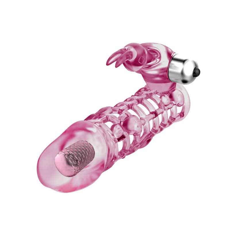DC14R Mesh Vibrating Penis Sleeve with Root Stimulator — Innovative Features & Easy Use