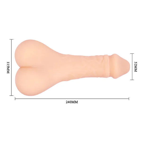 Bigger Man 8.5 Inch Soft Silicone Anal Dildo Realistic — hình 6
