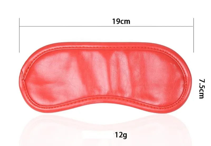 SHP997 Premium Leather BDSM Blindfold Fetish Accessory — Elevate Your Bedroom Experience