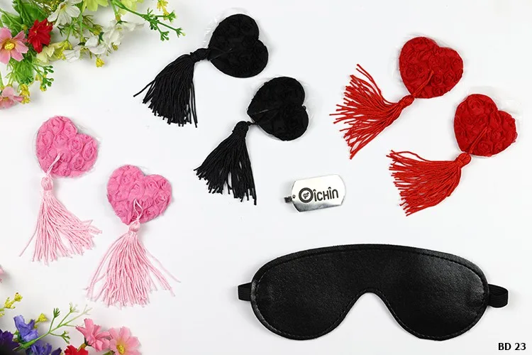 Soft Leather Blindfold Sensual Play Enhance Intimacy Passion — hình 6