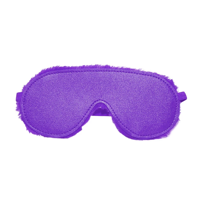 Soft Leather Blindfold Sensual Play Enhance Intimacy Passion — hình 2