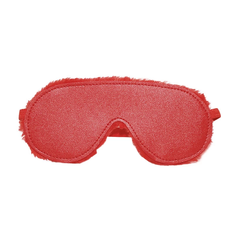 Soft Leather Blindfold Sensual Play Enhance Intimacy Passion — hình 4