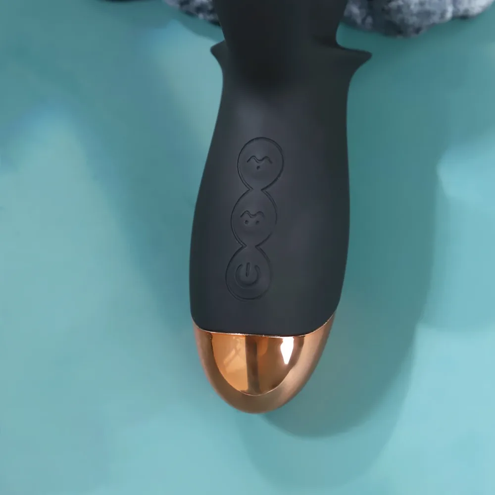 Black Pull Beads Dual Branch Silicone 10 Mode Anal — hình 6