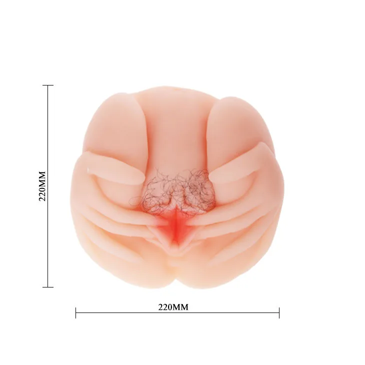 Silicone Buttock with Attached Premium Vaginal Toy