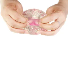 Transparent Rigid Silicone Vibrating Sex Doll Compact Size — hình 2