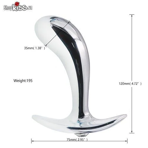 HM72N Stainless Steel Anal Pleasure Set Trio — hình 4