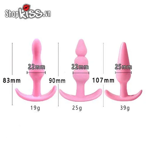 Silicone Soft Anal Stimulator Set for Couple’s Ultimate Fun — Ideal for Water Play and Easy Maintenance