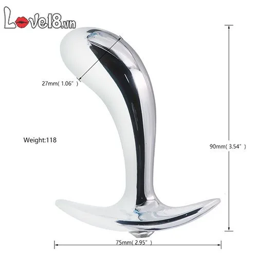 3-Piece Stainless Steel Anal Massage Set for Male Prostate — hình 3