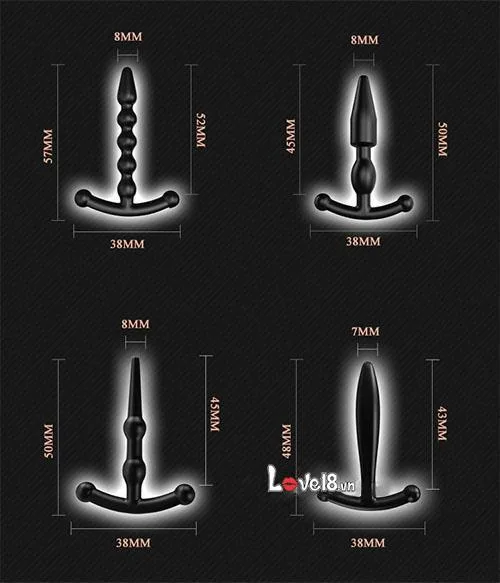 4PCS Male Urethral Stimulator Soft Silicone Black Set — Key Specifications: Precise & Informative