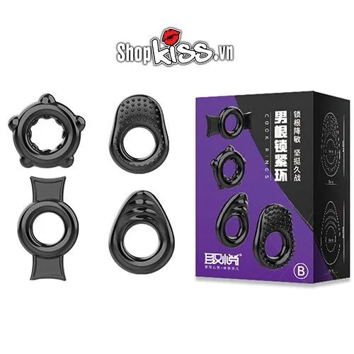 Medical Silicone Delay Ring Set of 4 to Enhance Performance — Outstanding Features of the Silicone Penis Ring Set
