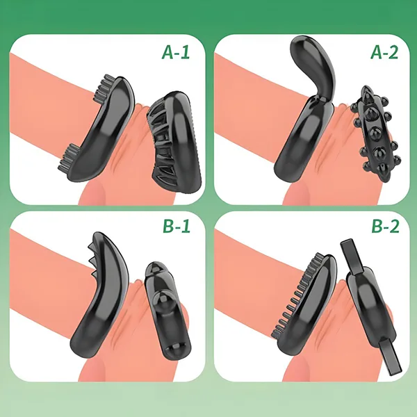 Set 4 Silicone Delay Penis Rings Enhance — hình 6