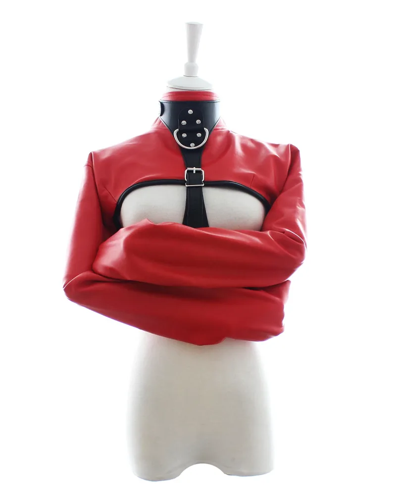 BDSM leather bondage outfit fetish wear exciting roleplay — The combination of sleek, high-quality leather that is both