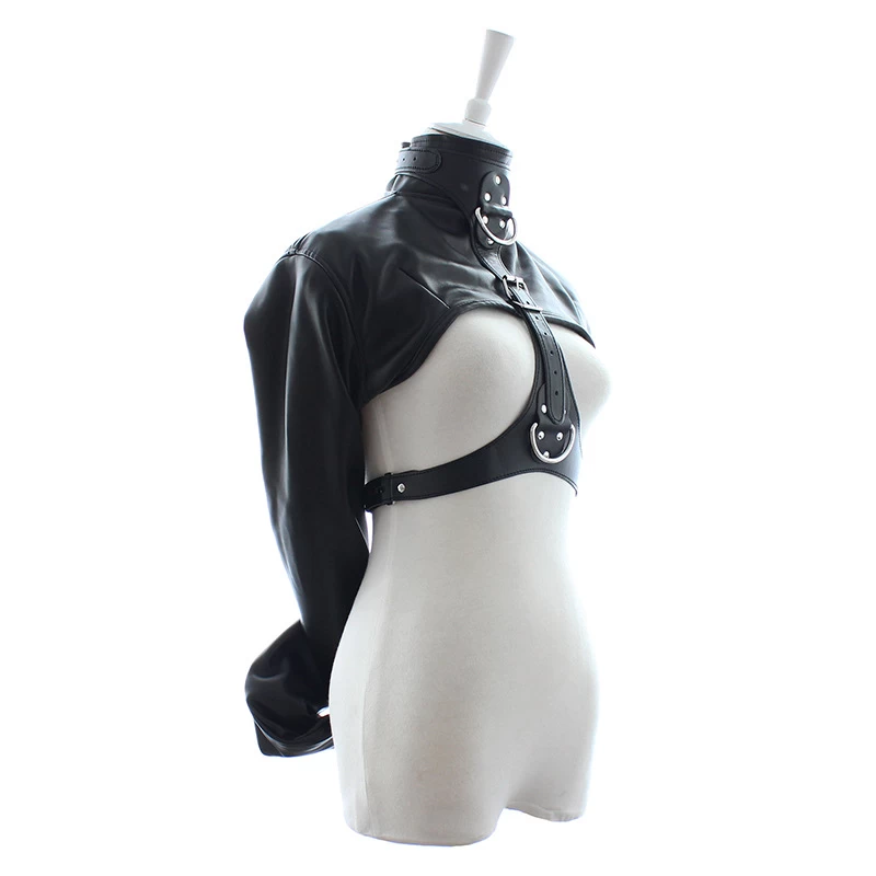 BDSM leather bondage outfit fetish wear exciting roleplay — hình 7