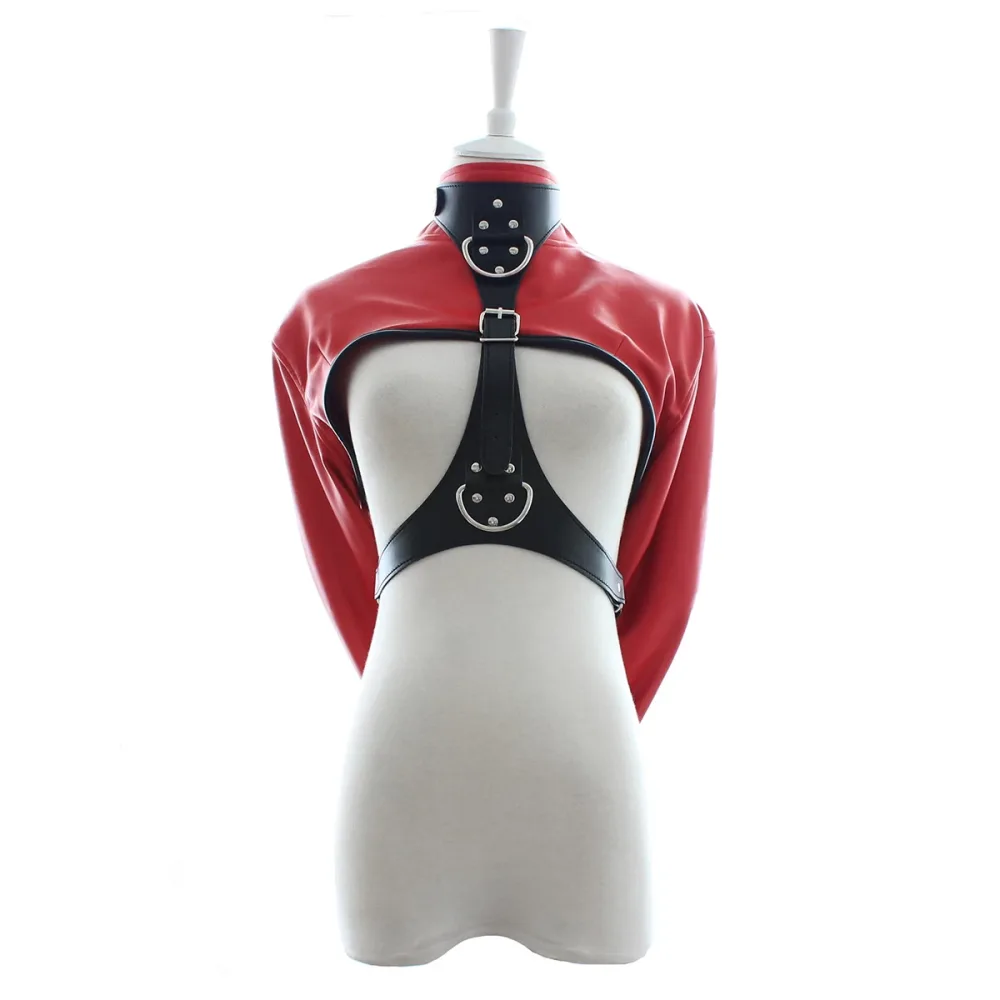 BDSM leather bondage outfit fetish wear exciting roleplay — hình 2