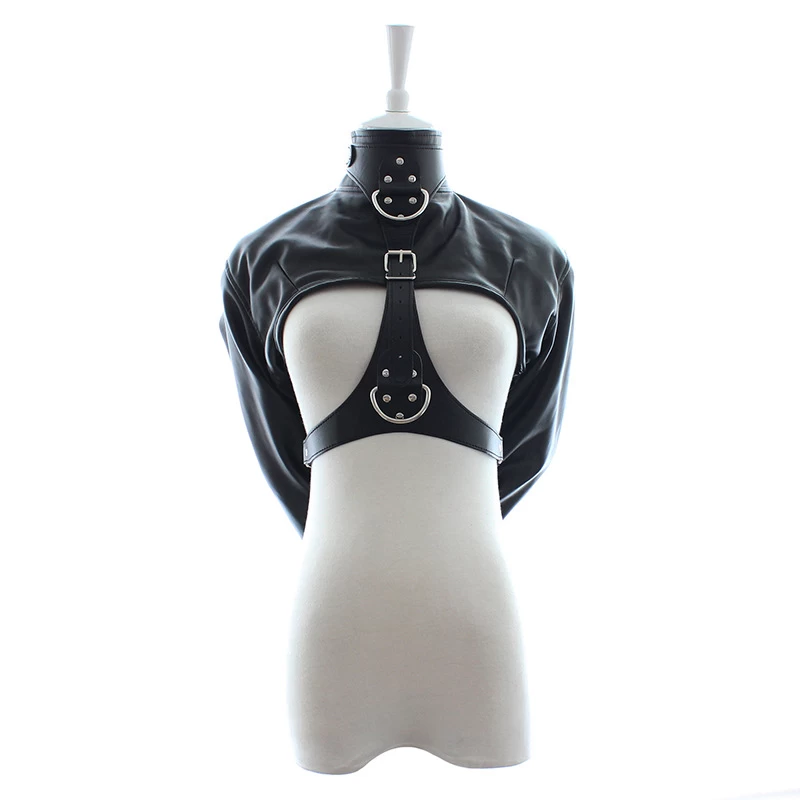 BDSM leather bondage outfit fetish wear exciting roleplay — hình 6
