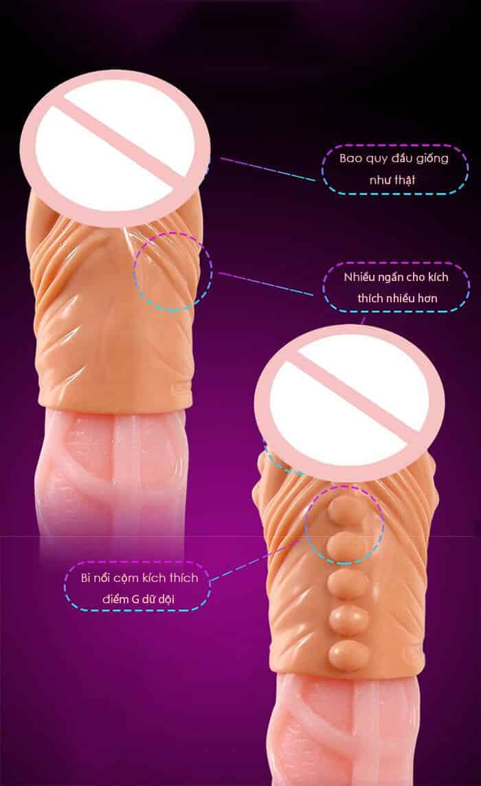 BD10E Triple Condom Extender Increased Stimulation For Male — hình 6