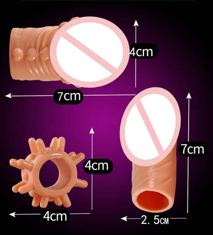 BD10E Triple Condom Extender Increased Stimulation For Male — hình 3