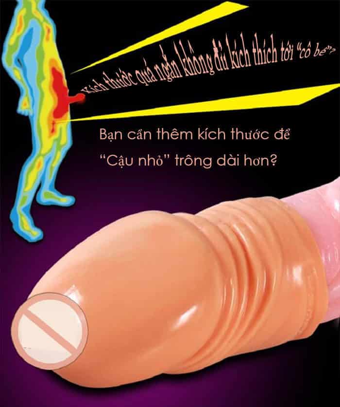 BD10E Triple Condom Extender Increased Stimulation For Male — Expertly crafted for those with shorter lengths, this
