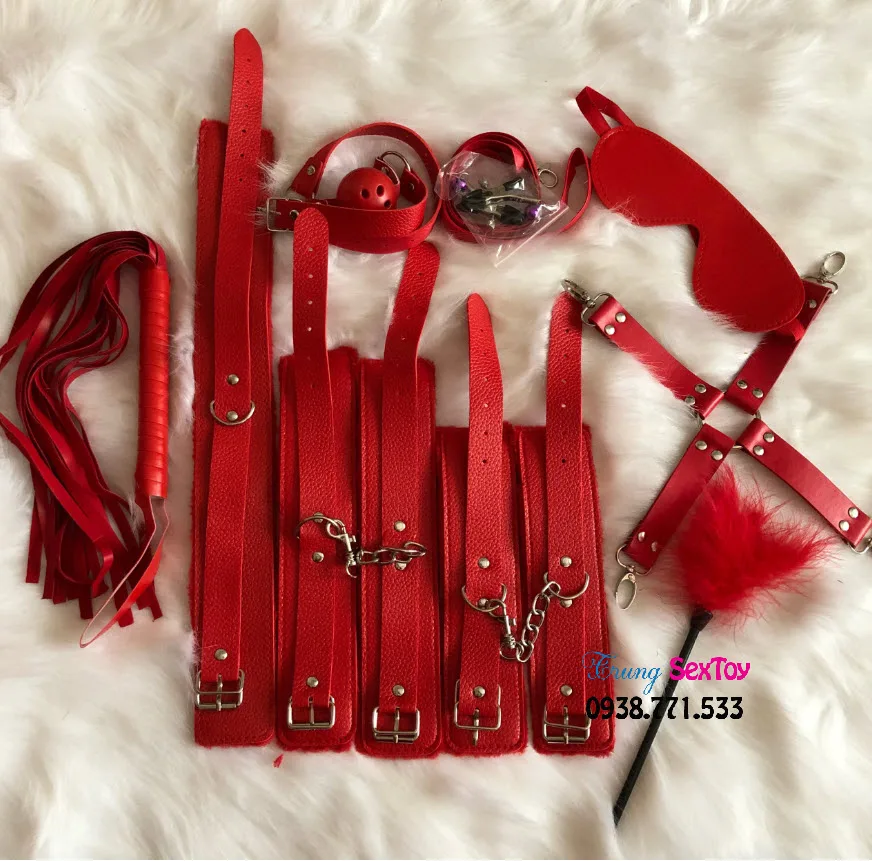 10-Piece BDSM Kit Full Set Bondage Toys Beginners and — Enhance Your Intimacy and Ignite Passion