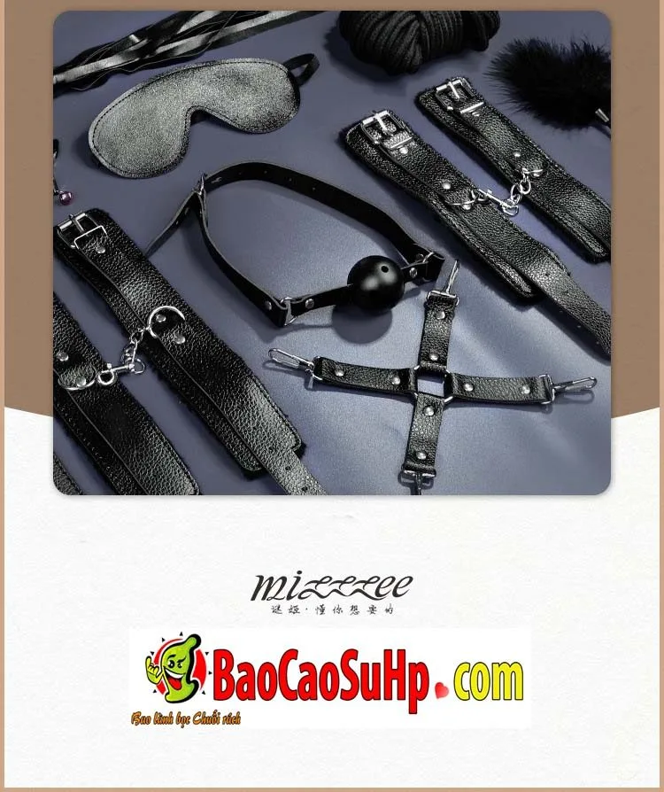 Black Premium SM 15-Piece BDSM Kit for Expert Couples — hình 11