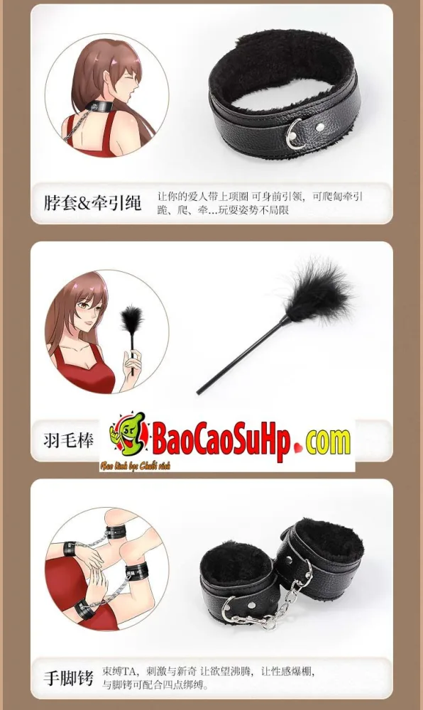 Black Premium SM 15-Piece BDSM Kit for Expert Couples — hình 5