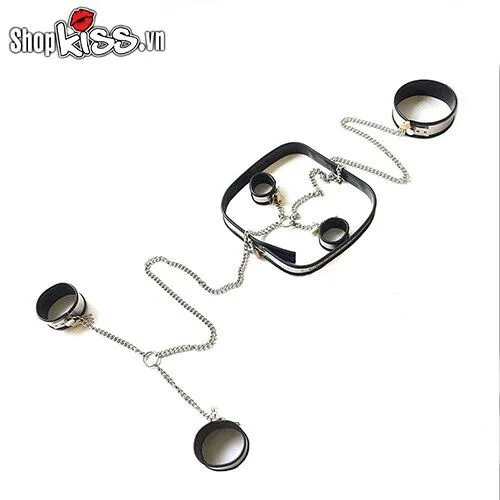 Bondage Set Handcuffs and Restraints Metal and Silicone — Whether you're new to BDSM or experienced, this set offers