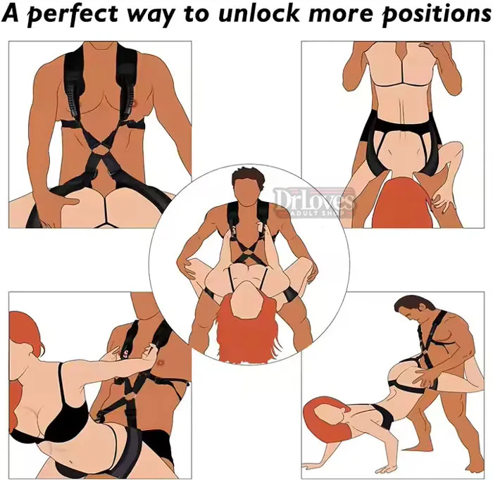 Couple Adjustable Soft Strap-On Harness for BDSM Play — Easy Care & Safe Use Guidelines