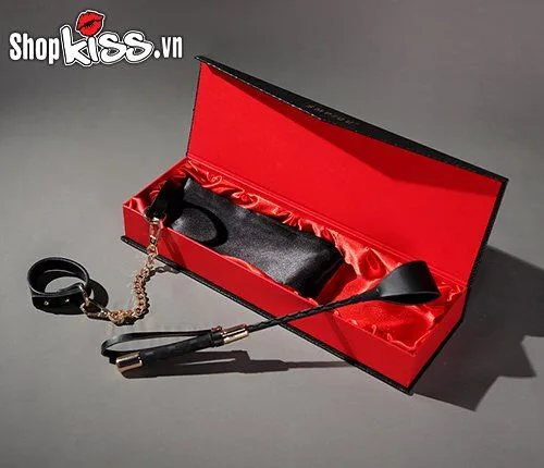 Luxe BDSM 3-Piece Kit Metal Satin PU Leather Sex Toys Set — Don’t wait—ignite your love life today and take control of