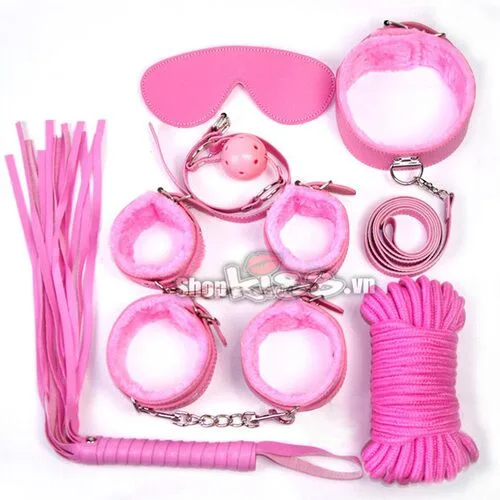 7-Piece Pink BDSM Kit Luxury Erotic Play Accessories — Superior Quality and Elegant Design