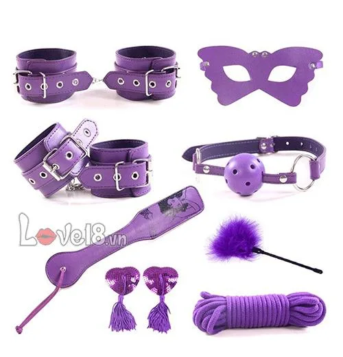 Purple 8-Piece BDSM Kit - Genuine Leather & Metal — What’s Included & How It Enhances Your Pleasure?
