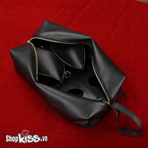 Premium BDSM Leather Cosplay Set with Bunny Mask for Couples — Comprehensive BDSM Kit Features