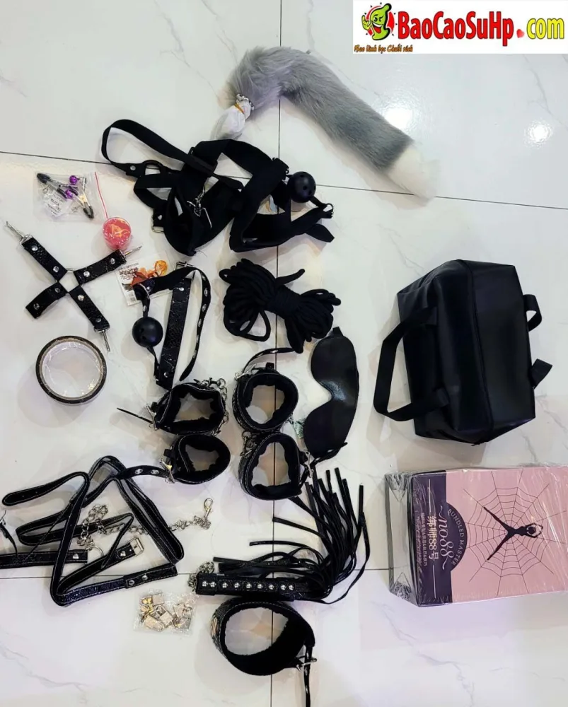 Black Knight 18-Piece SM BDSM Set Rare Northern Vietnam — hình 2
