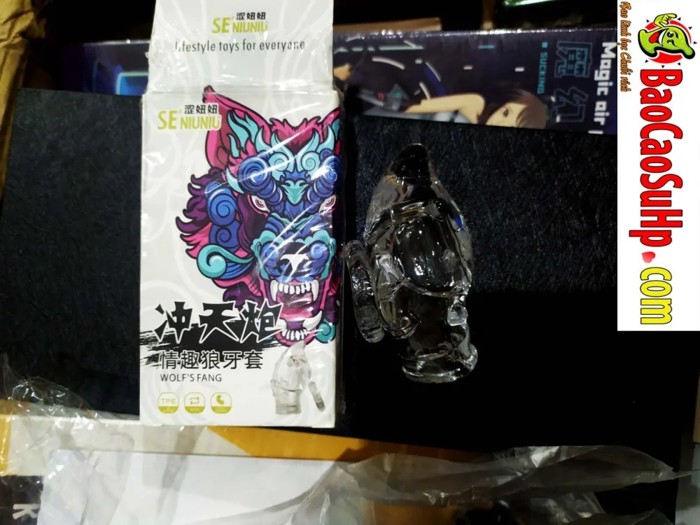 Donden Wolf Enlarging Condom Boost Male Size Pleasure — hình 6