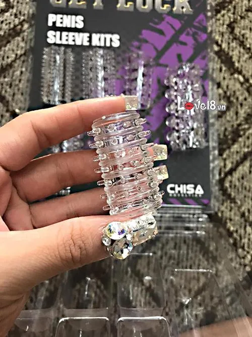 Chisa 7-Segment Transparent Girth Condom Textured Male — Detailed Product Specifications