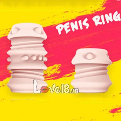 Silicone Ribbed Bulky Penile Extender Weapon for Men BD10F — hình 7