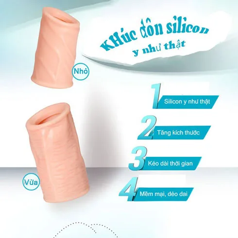 Silicone Penis Extender Sleeve Delay Condom Set — Perfect for Everyone 18+